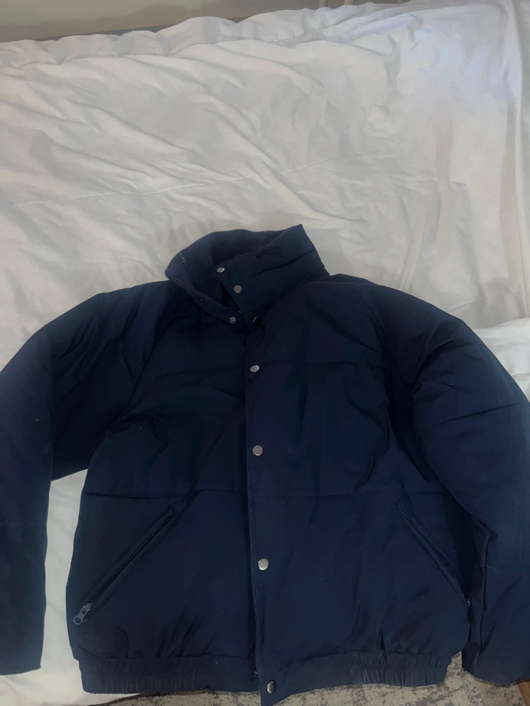 American Stitch Puffer Jacket XL Navy