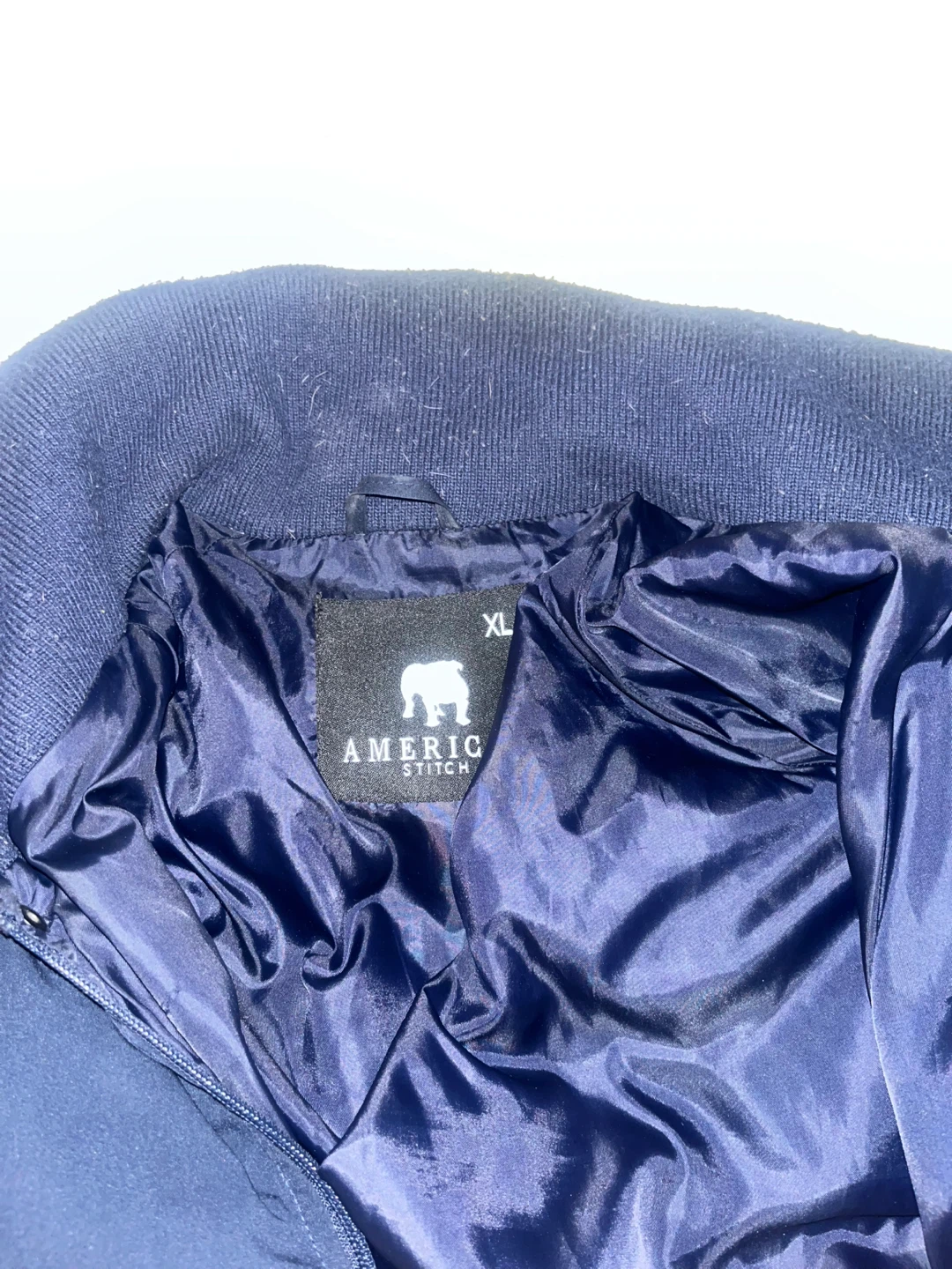 American Stitch Puffer Jacket XL Navy - photo 3