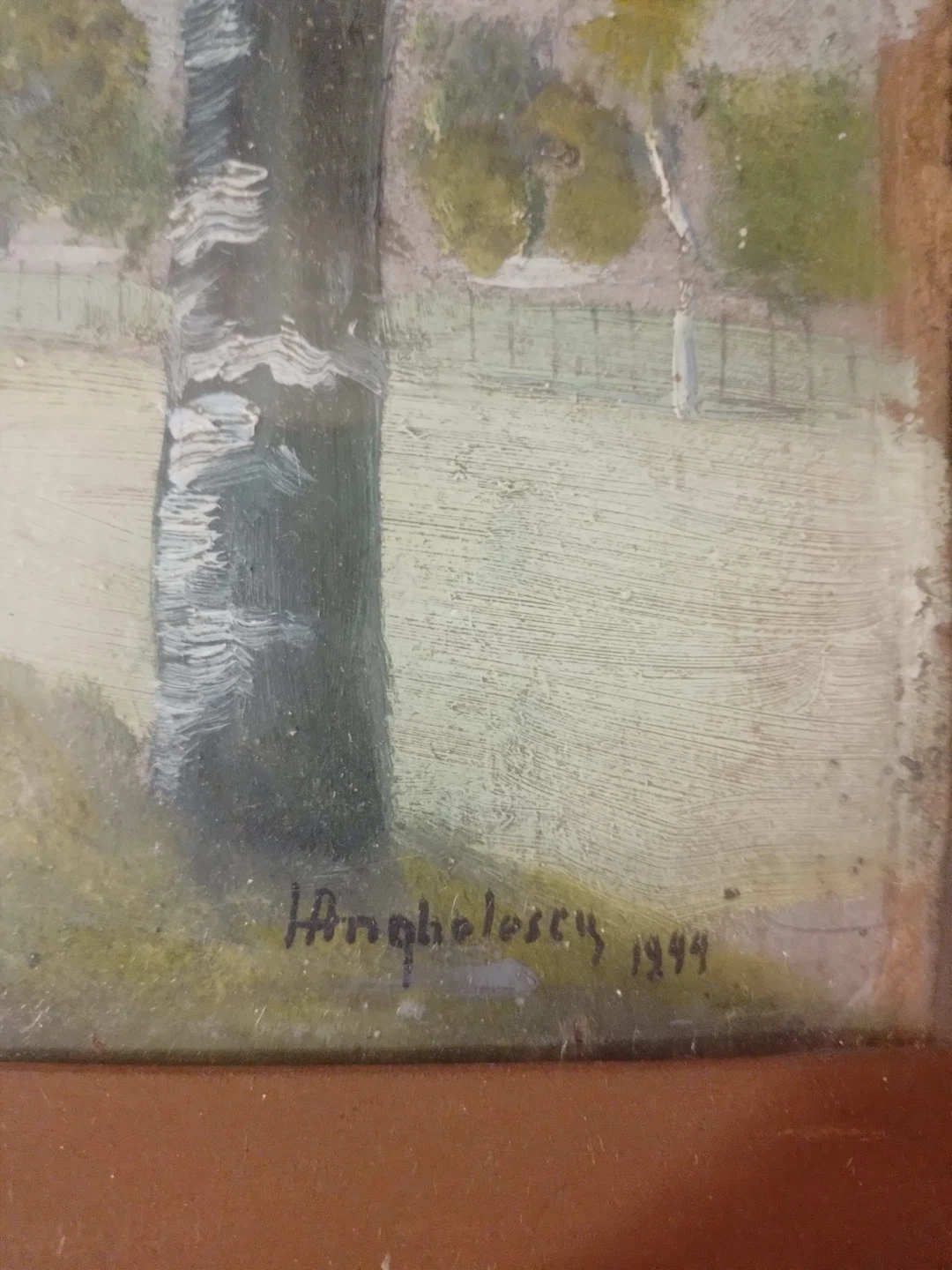 Vintage Landscape Painting by Hughsclesq, 1944 - photo 3