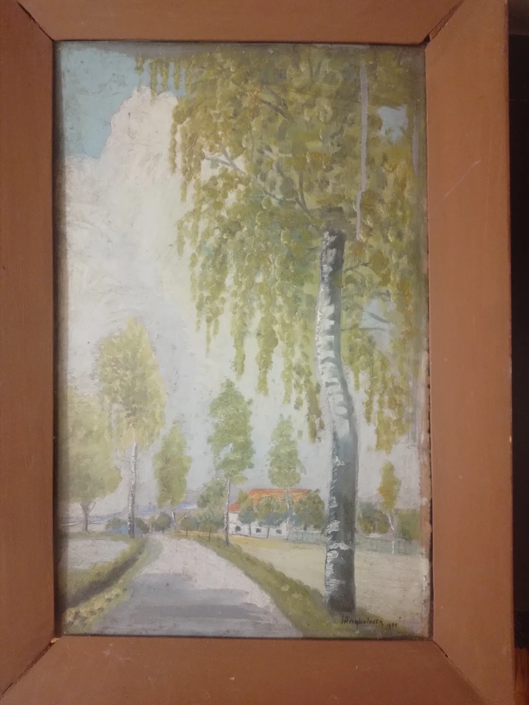 Vintage Landscape Painting by Hughsclesq, 1944 - photo 4