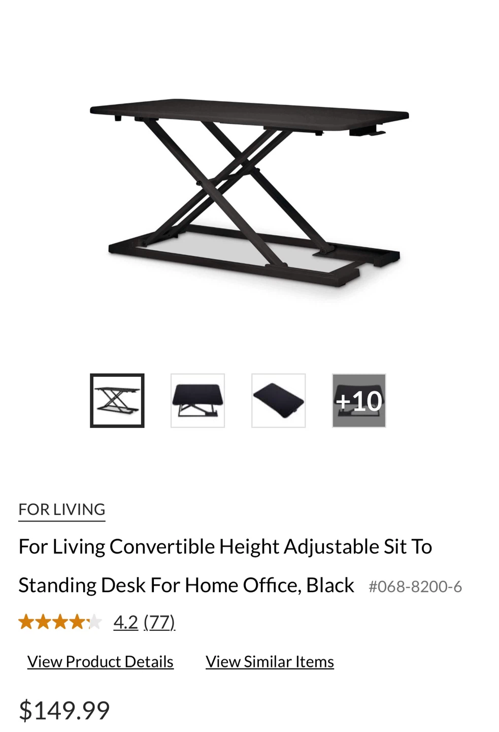 Sit/stand Desk Converter - photo 3