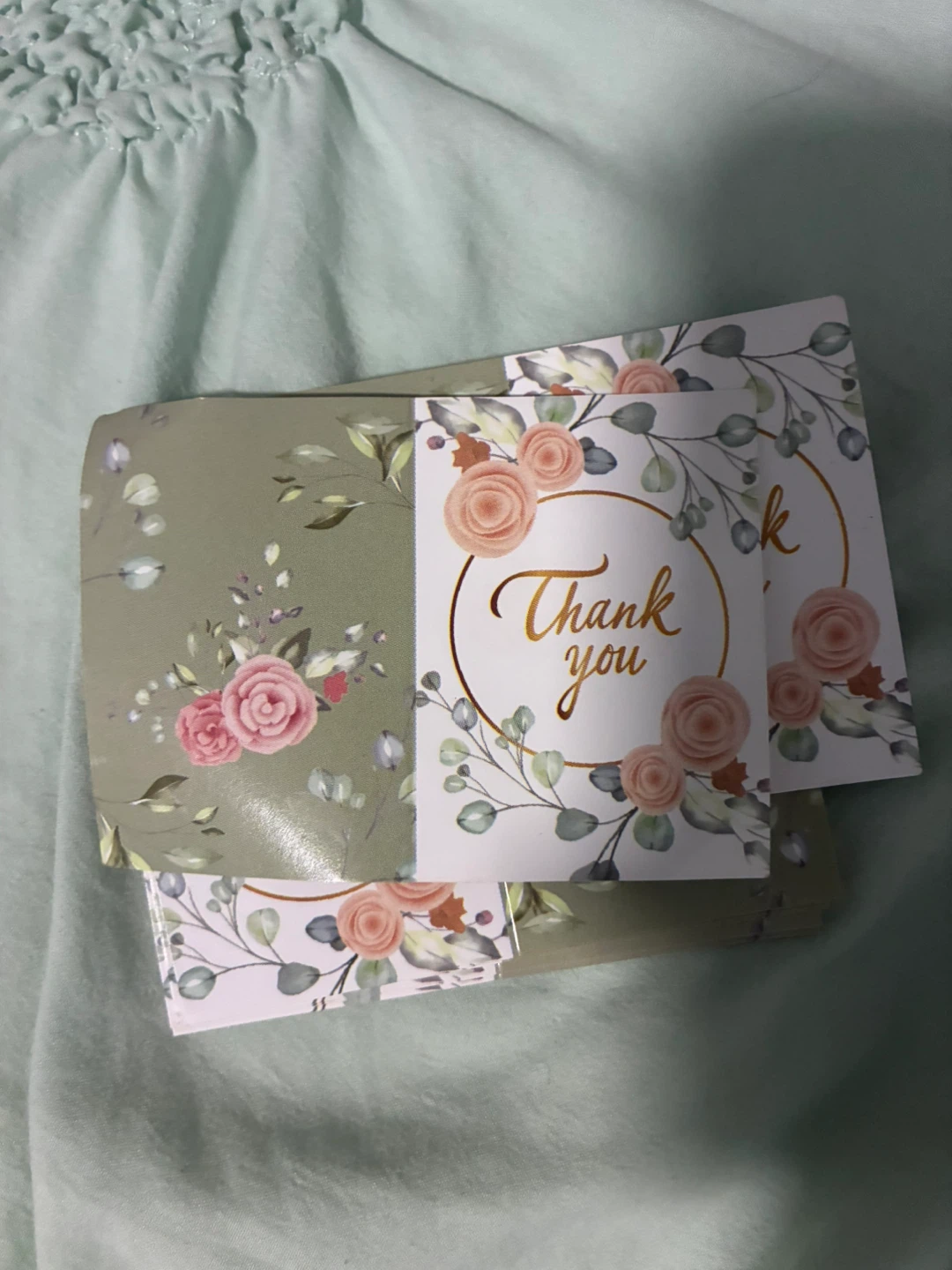 Floral Thank You Cards pack of 25