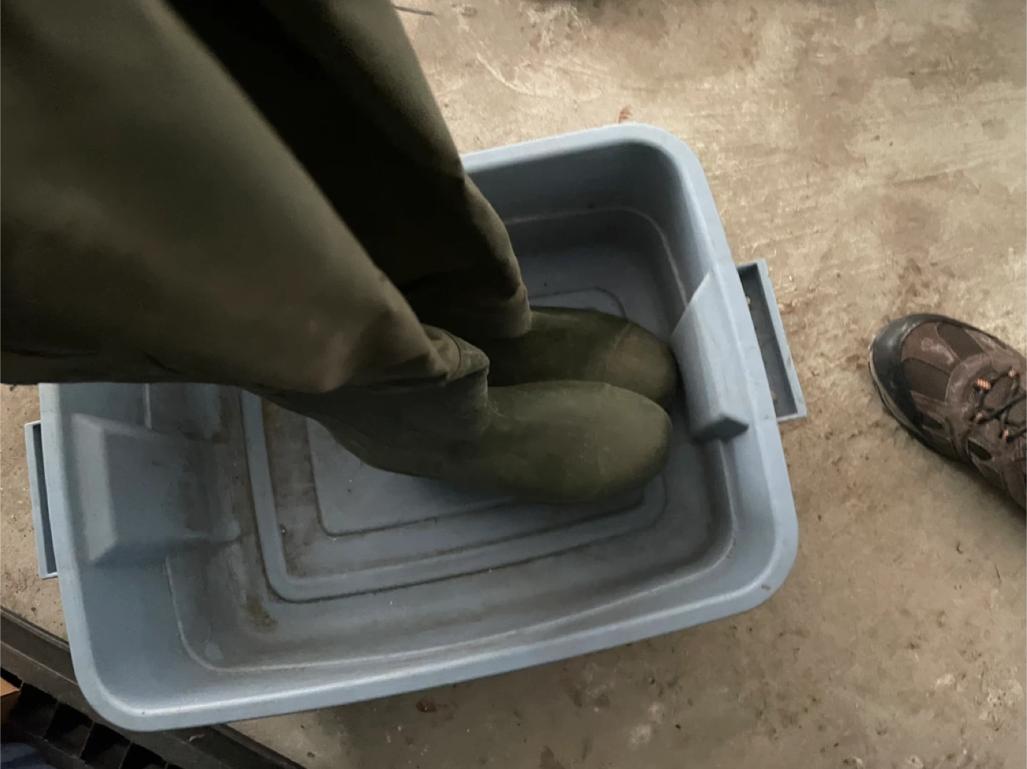 Green Waders with Boots