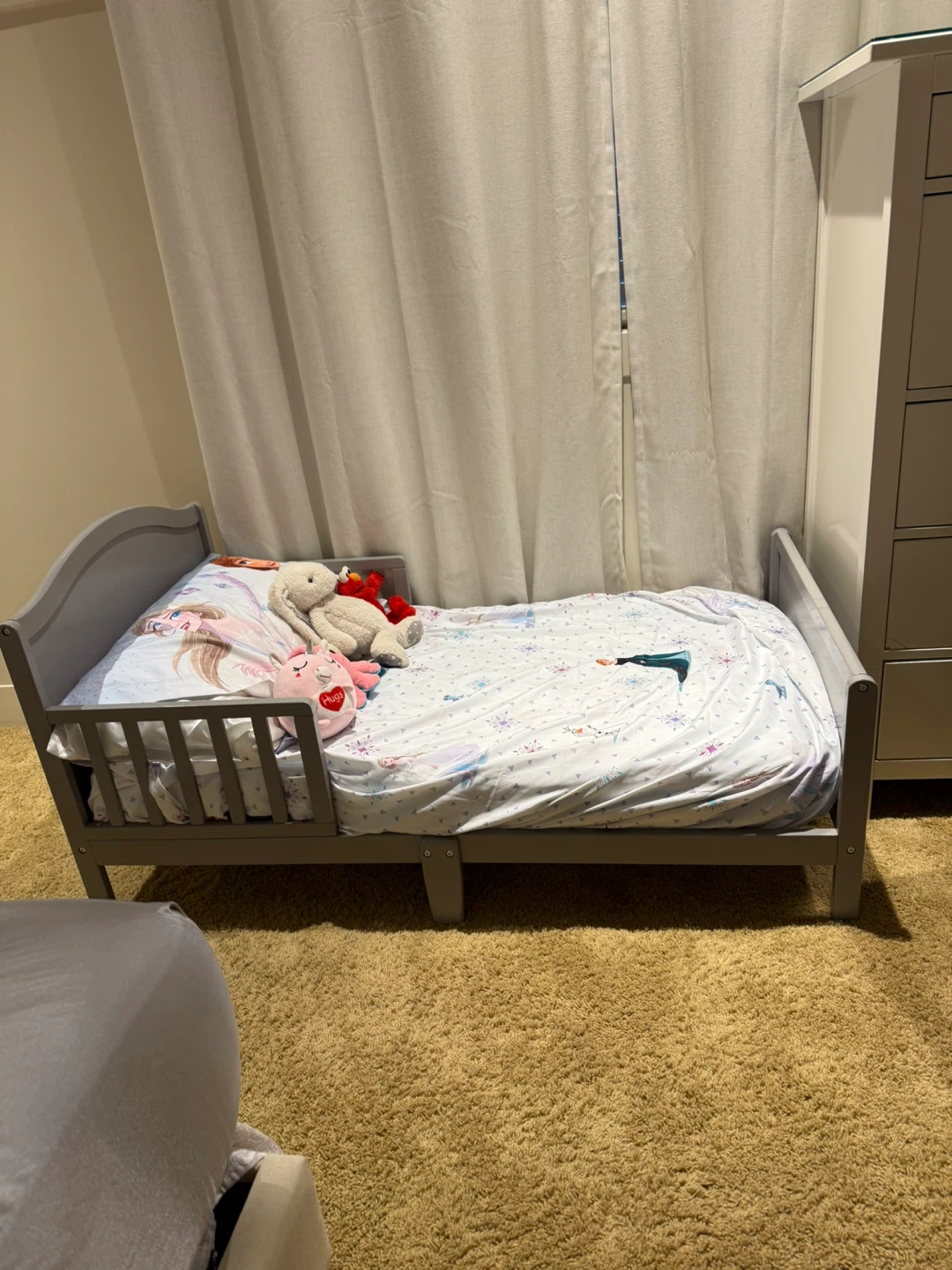 Grey Toddler Bed with Guard Rails - photo 2