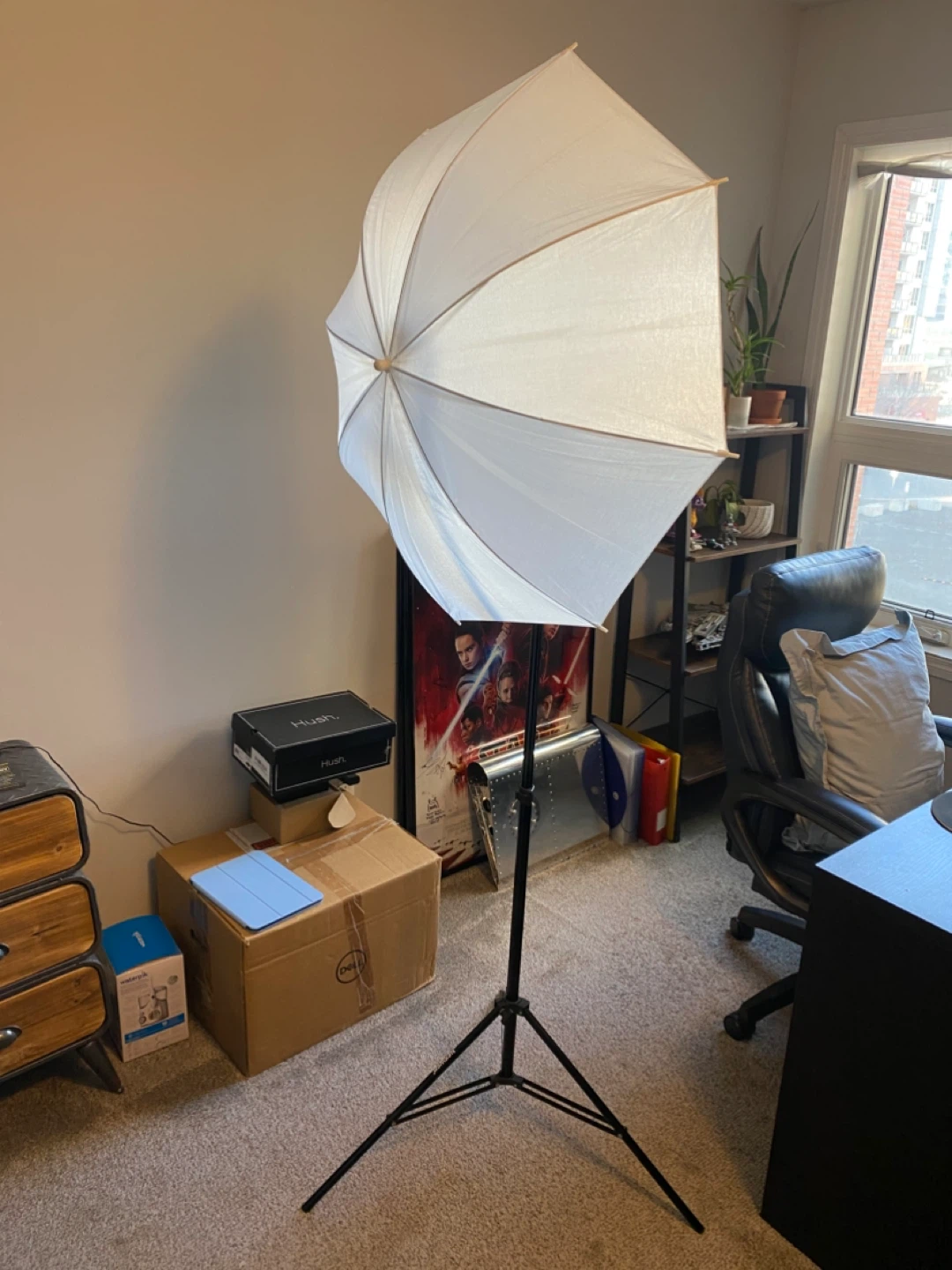 Photography Lighting Umbrella with Stand and Bulb