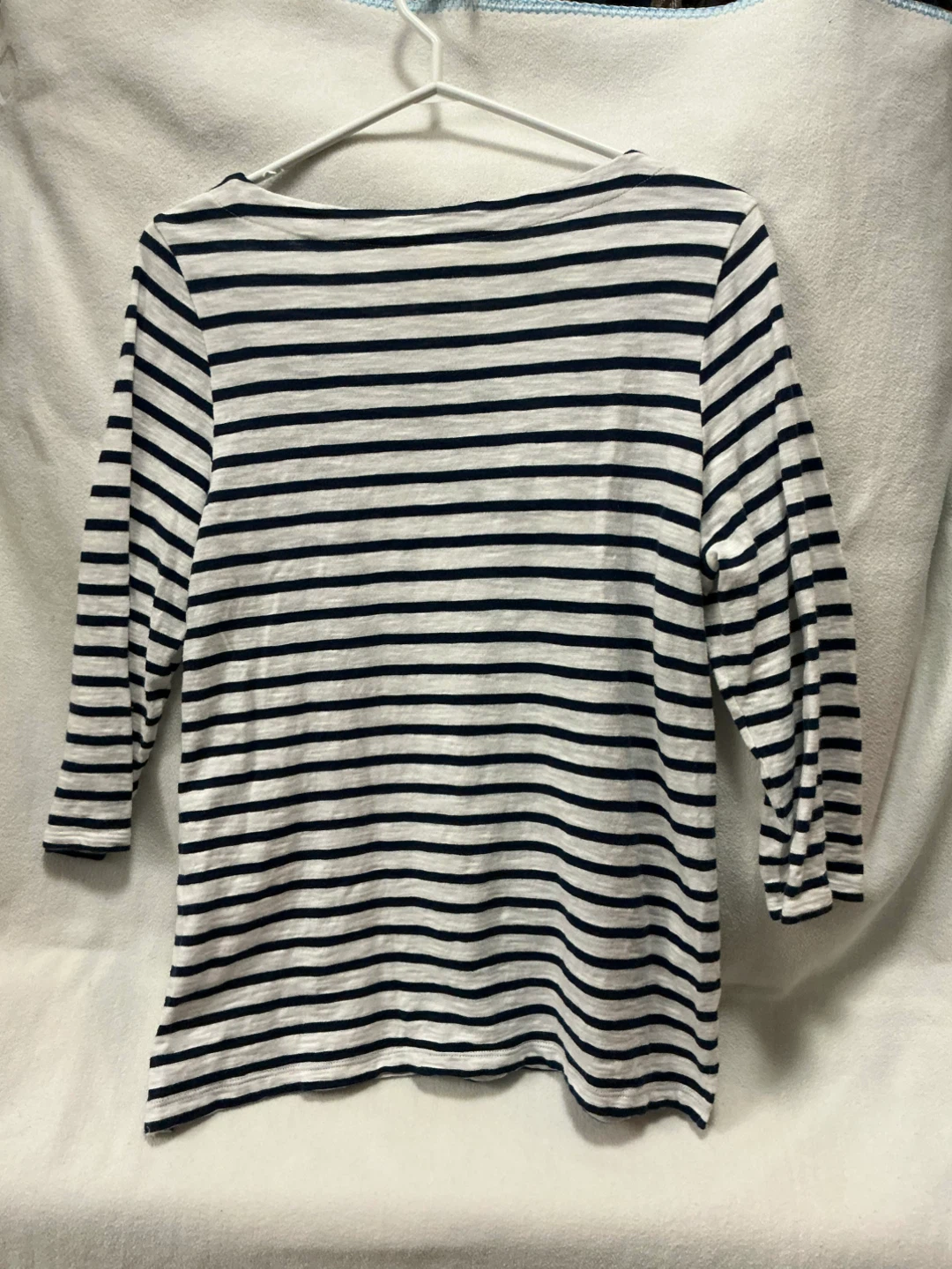 Chico's Striped Embroidered T-Shirt - photo 3