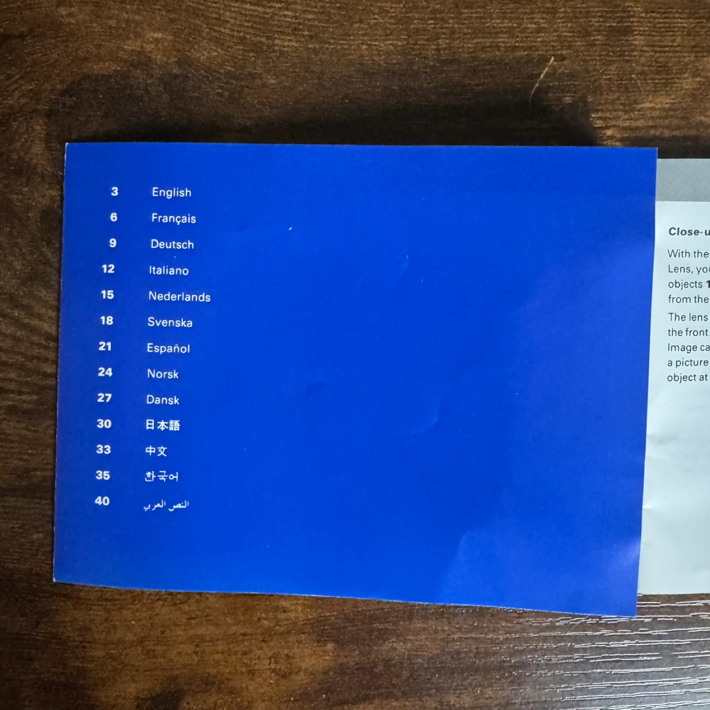USED Brochure Polaroid Close-up Lens F112 Instruction Booklet - photo 2