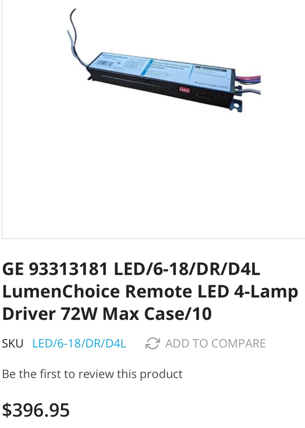 GE Remote LED 4-Lamp Drivers+Electrical Components. - photo 4