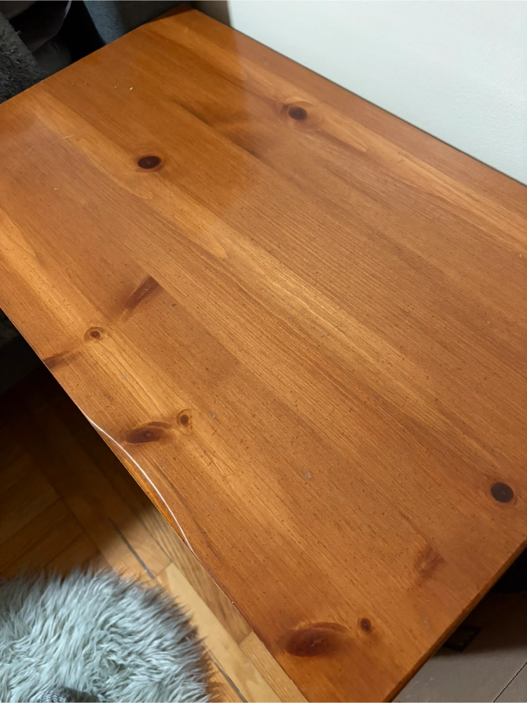 Pine Nightstand with 2 Drawers - photo 3