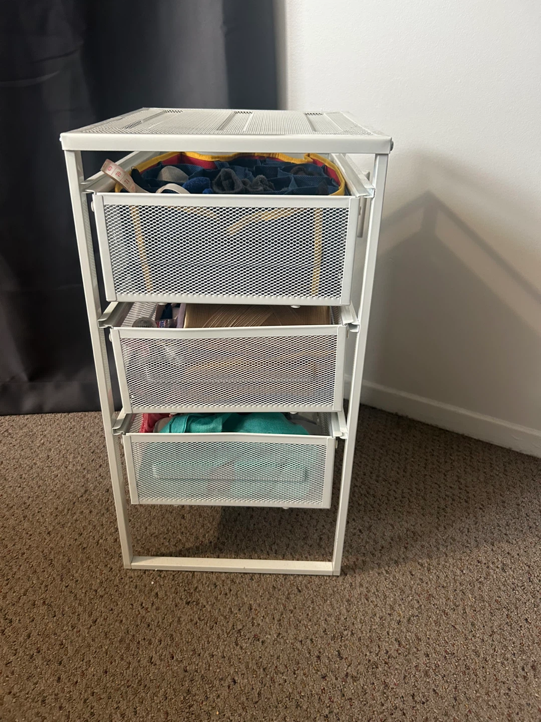 White 3-Drawer Storage Unit