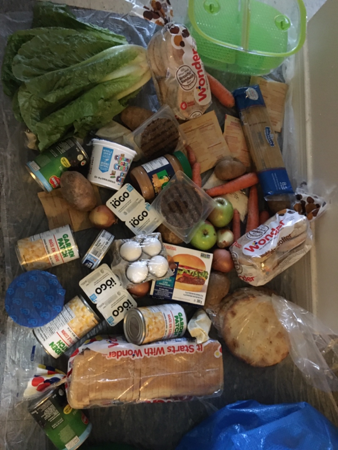 Organic vejtble and Assorted Groceries