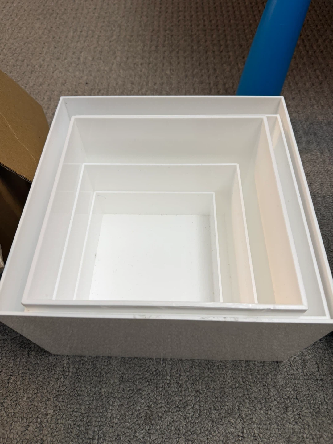 White Display Pedestals Set of 11 - photo 2