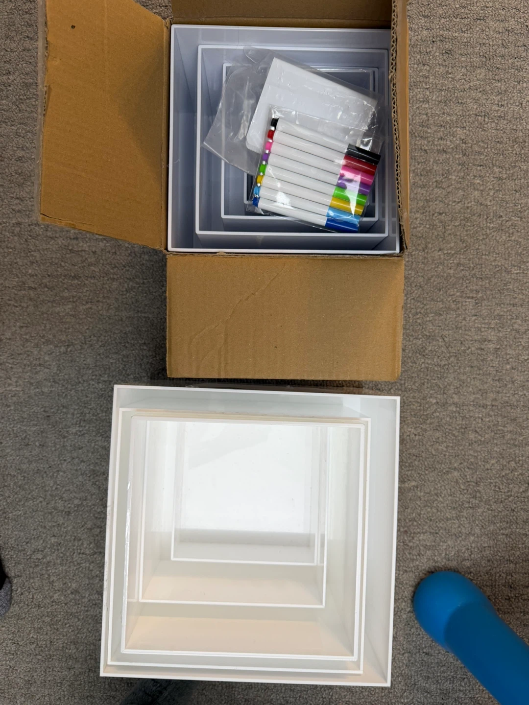 White Display Pedestals Set of 11 - photo 4