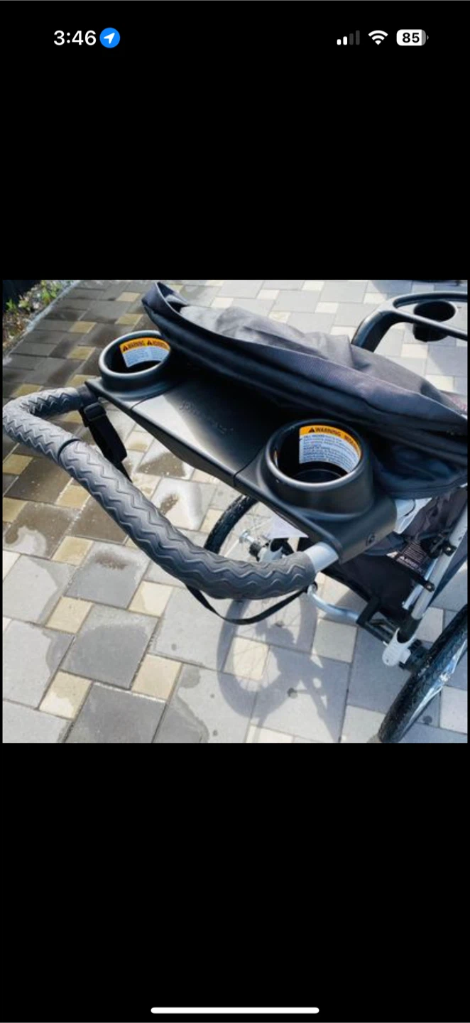 3-wheel baby stroller in good used condition - photo 3