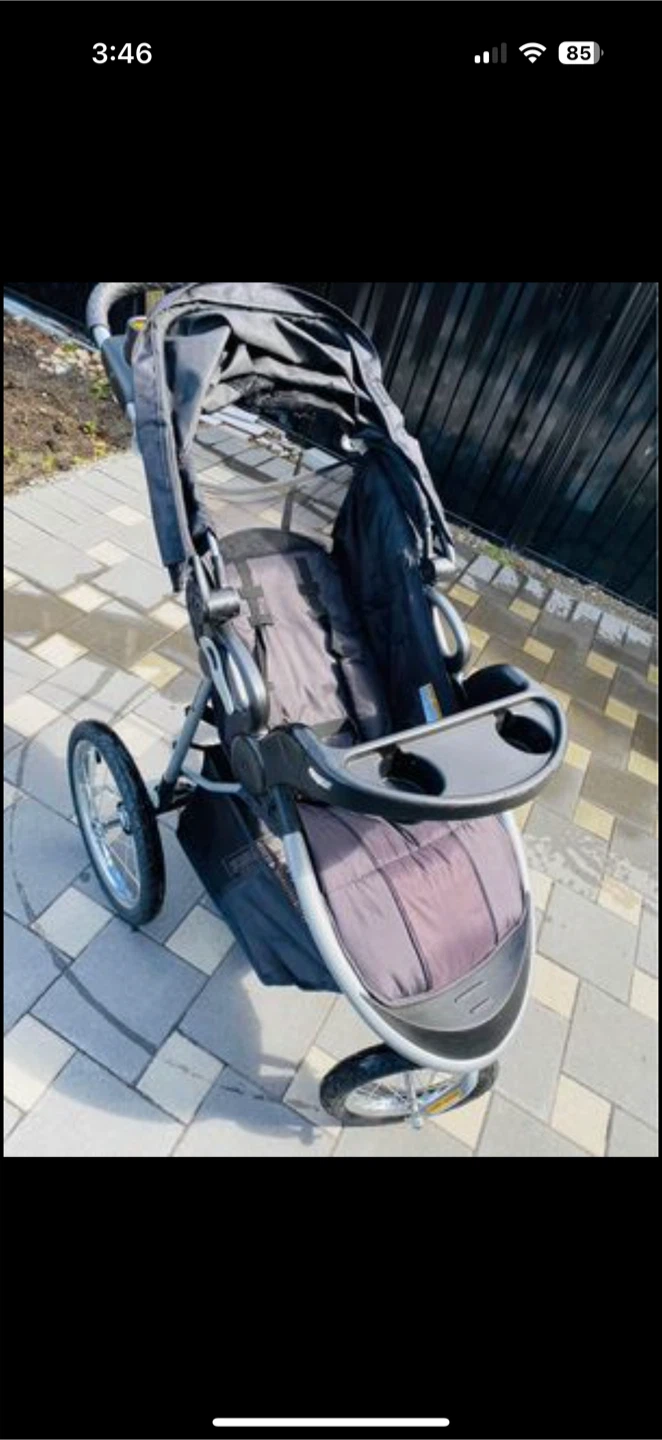 3-wheel baby stroller in good used condition - photo 4