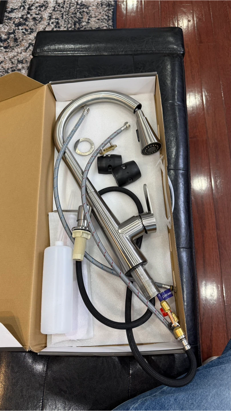 Stainless Steel Kitchen Faucet with Sprayer