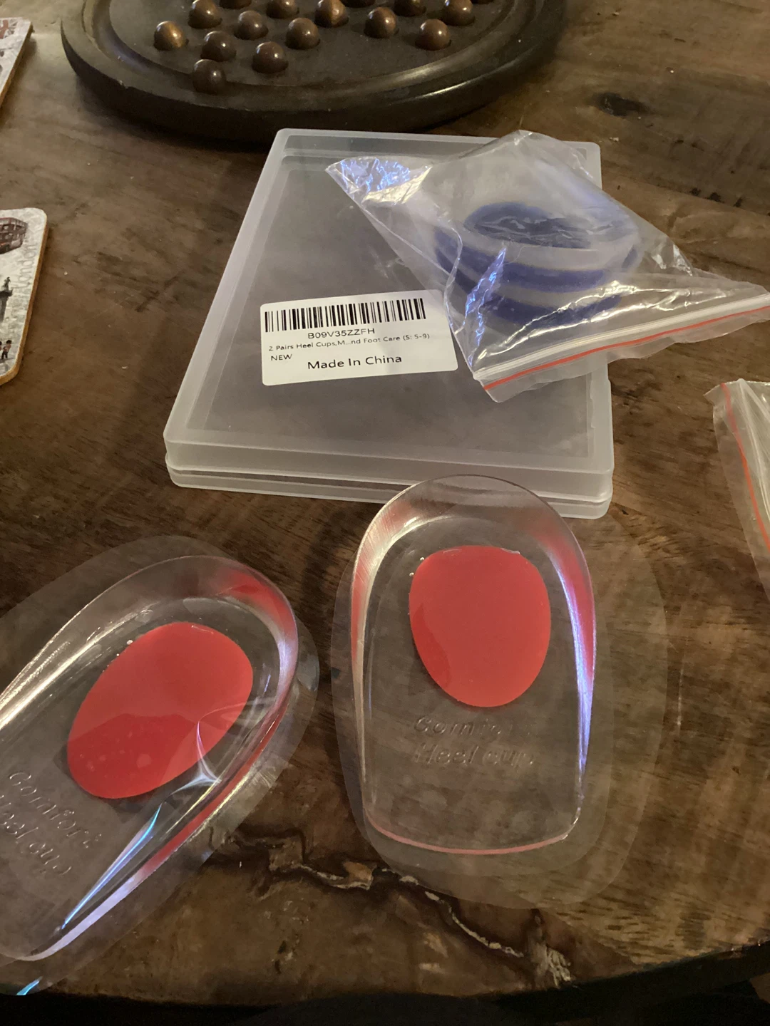 2 Pairs Silicone Heel Cups for Plantar Fasciitis Pain Relief - photo 4