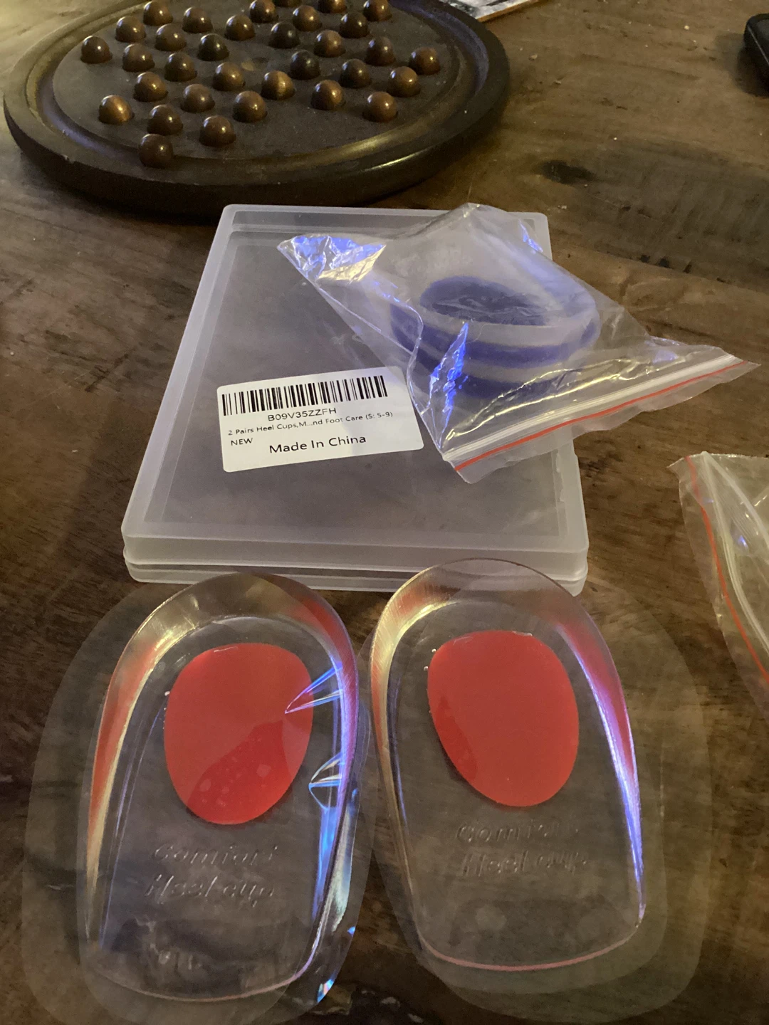 2 Pairs Silicone Heel Cups for Plantar Fasciitis Pain Relief - photo 3