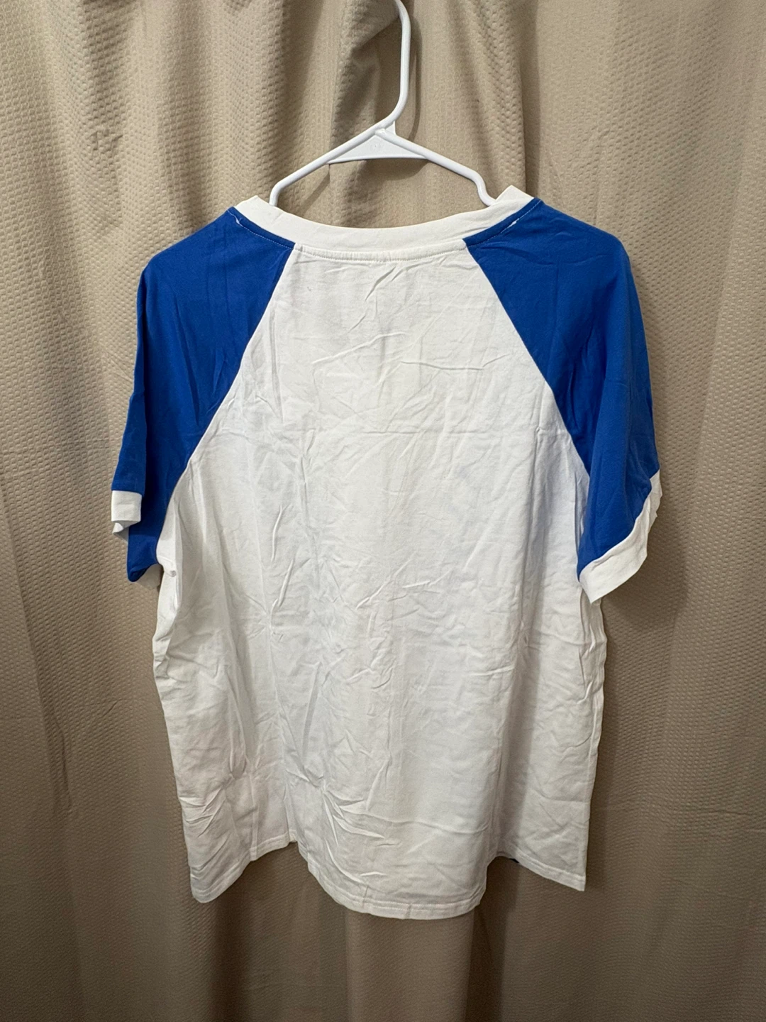 Baseball Stitch T-Shirt - White/Blue, Size M - photo 5
