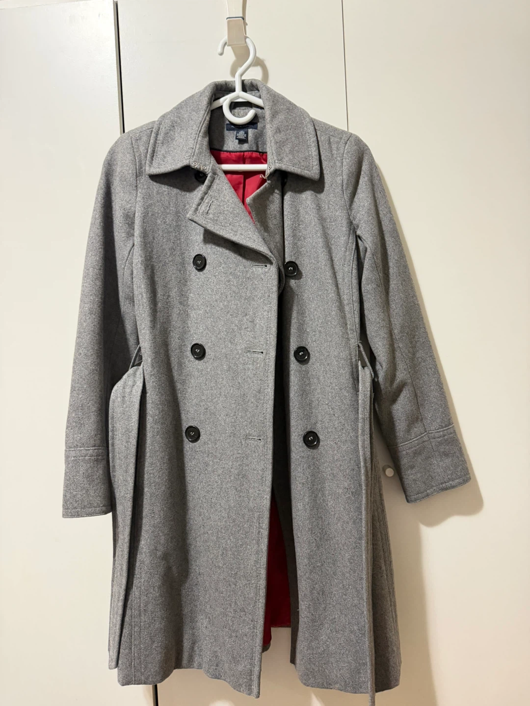 Tommy Hilfiger Women's Wool Blend Coat XS Grey