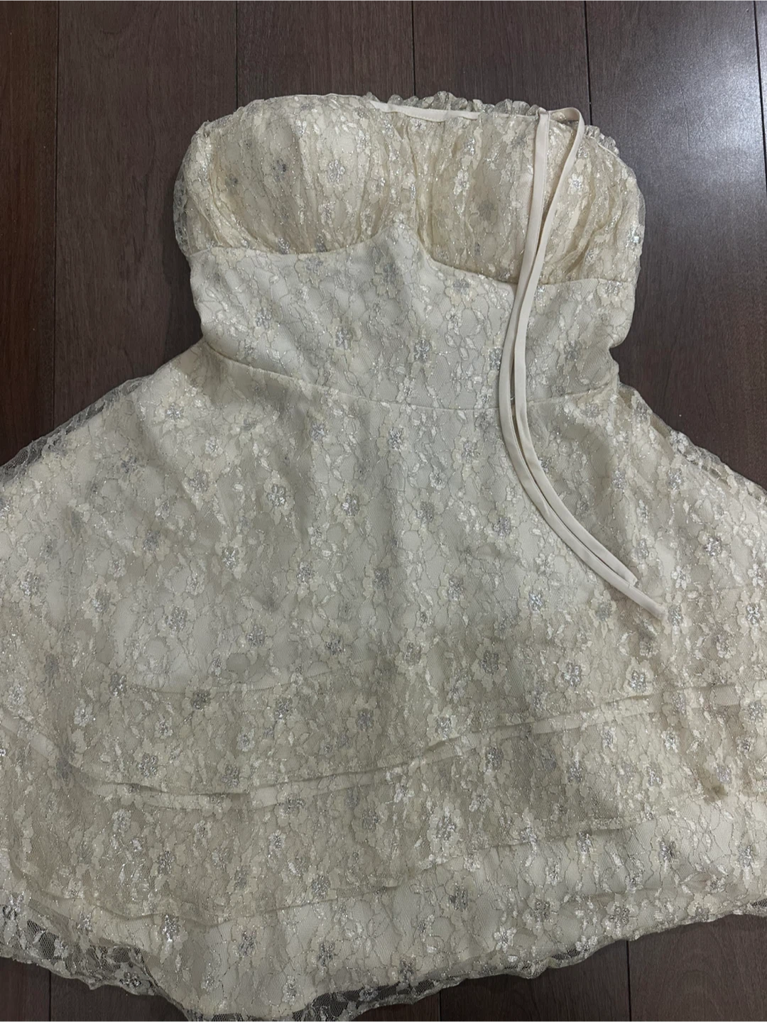 New Fashion Nova Mini Dress Ivory Size M - photo 3