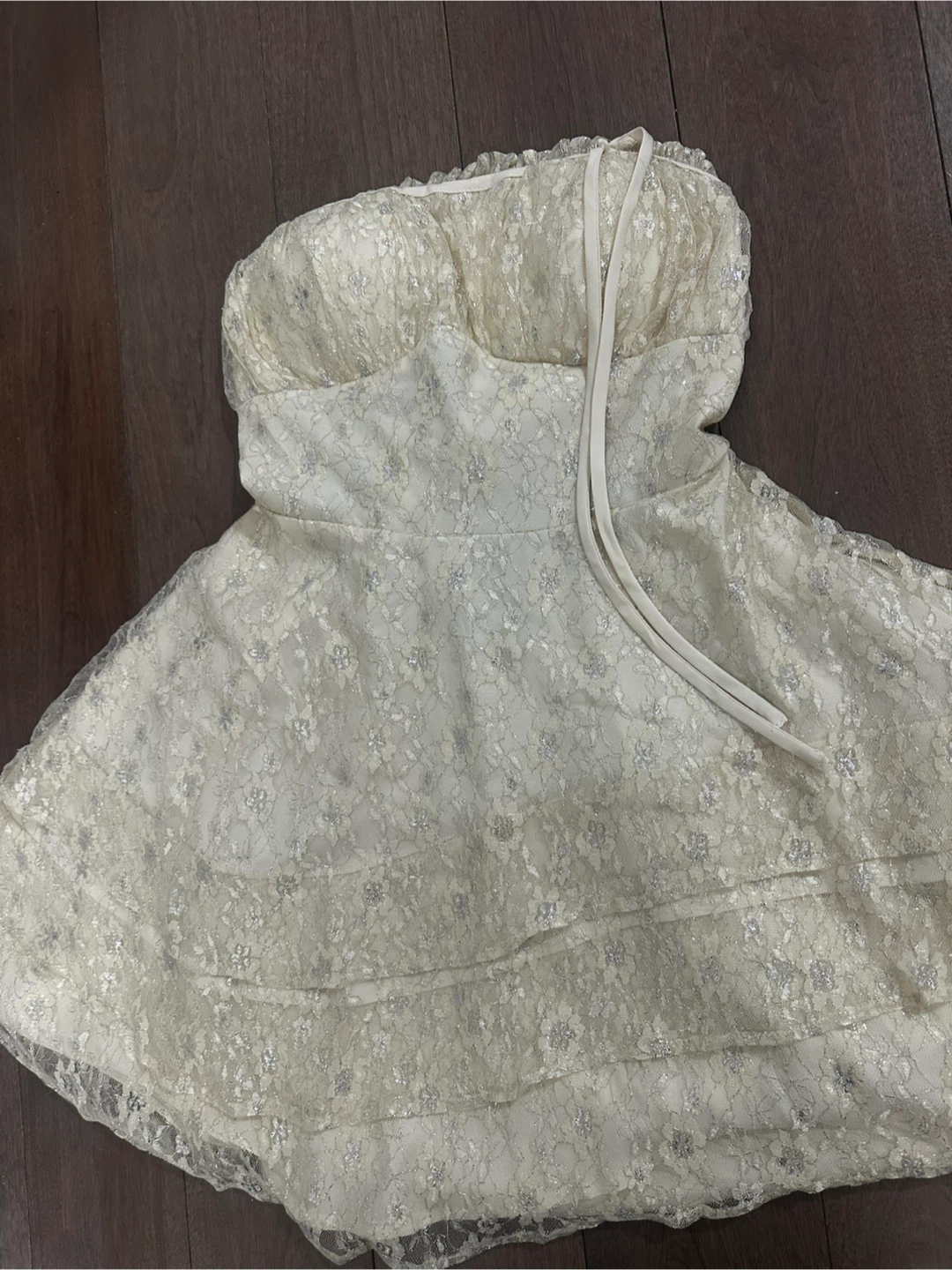New Fashion Nova Mini Dress Ivory Size M - photo 2
