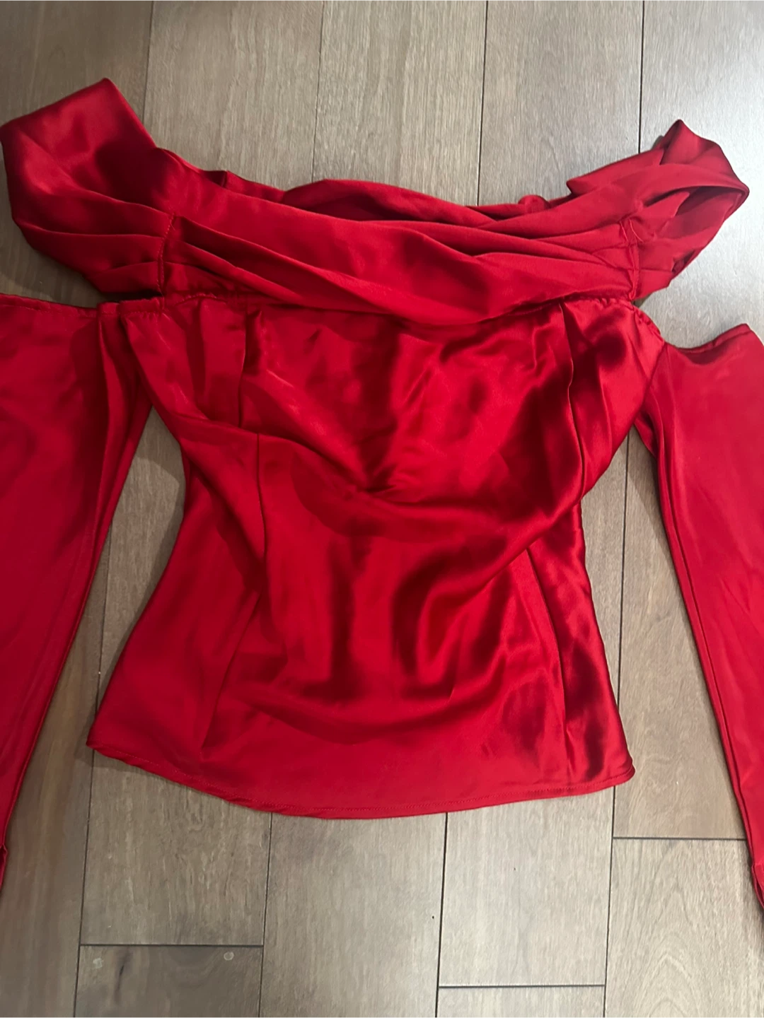 Fashion Nova Red Off-the-Shoulder Top - photo 3