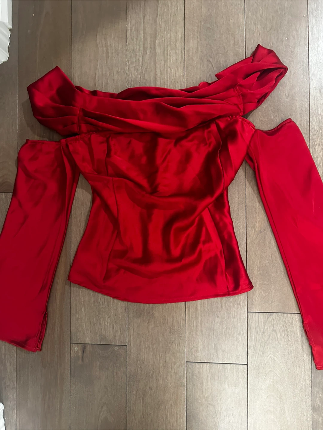 Fashion Nova Red Off-the-Shoulder Top - photo 2