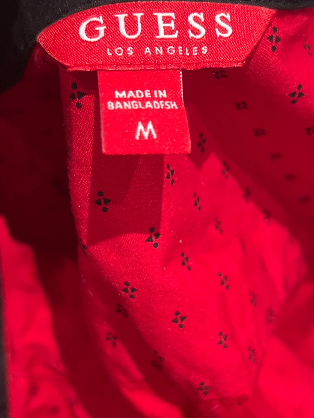 Guess Red Button-Up Shirt - Size M - photo 2