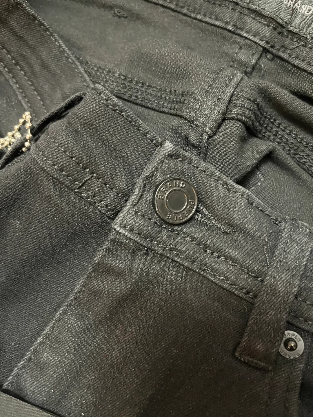 Purple Brand Black Distressed Slim Leg Jeans - photo 4