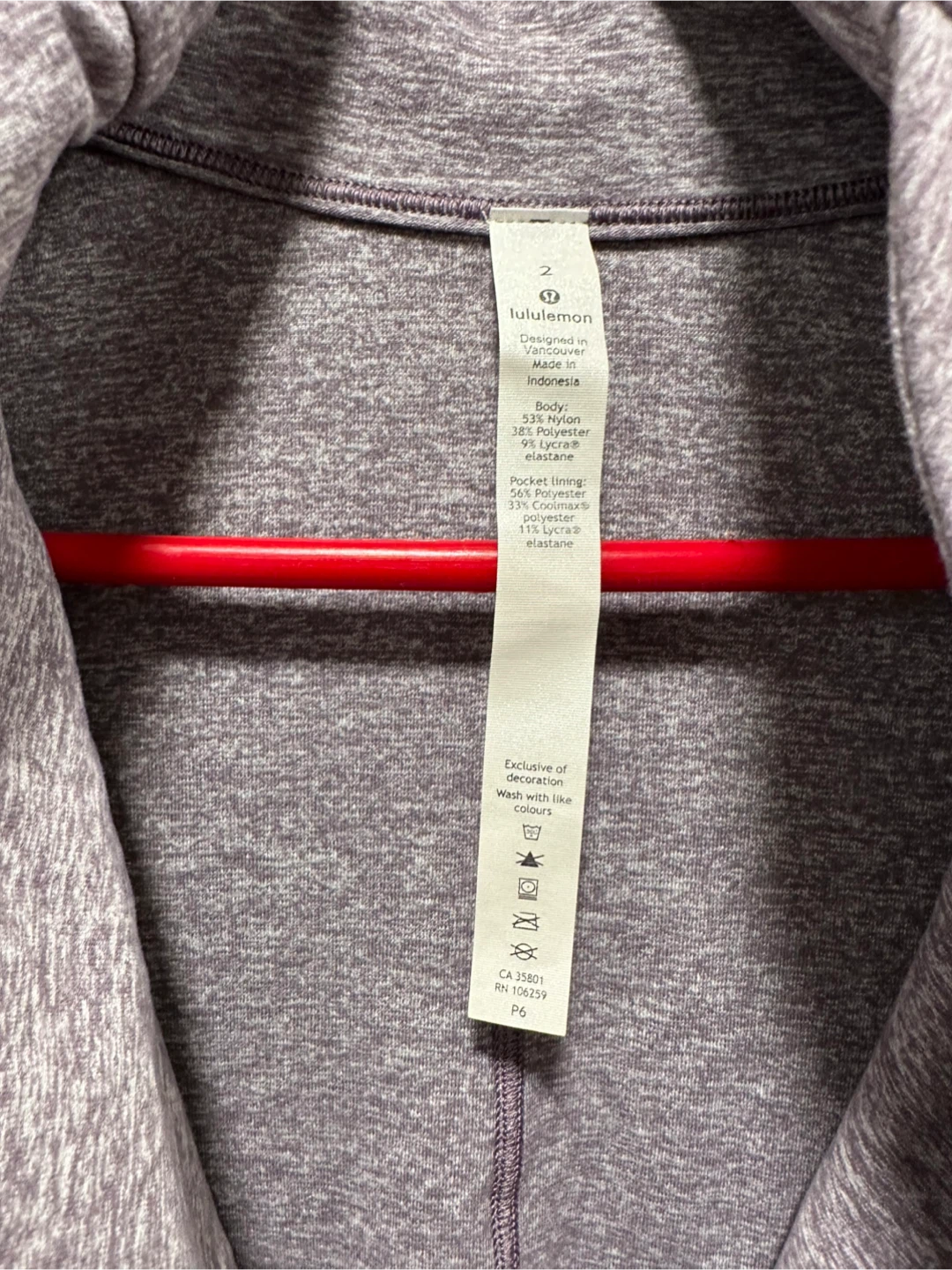Lululemon Women's Purple Jacket Size 2 - photo 2