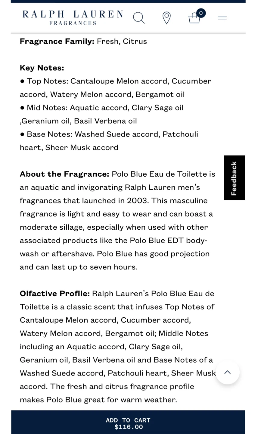 Ralph Lauren Polo Blue cologne - photo 3
