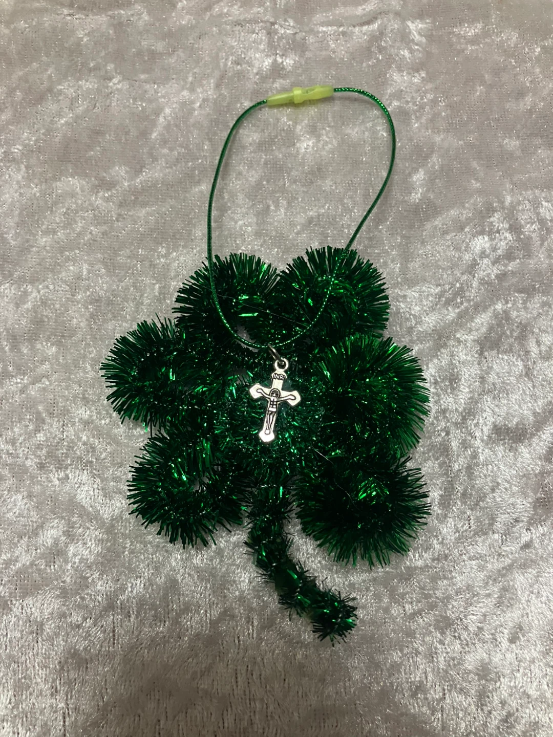 Shamrock Pendant with Cross Medal - photo 3