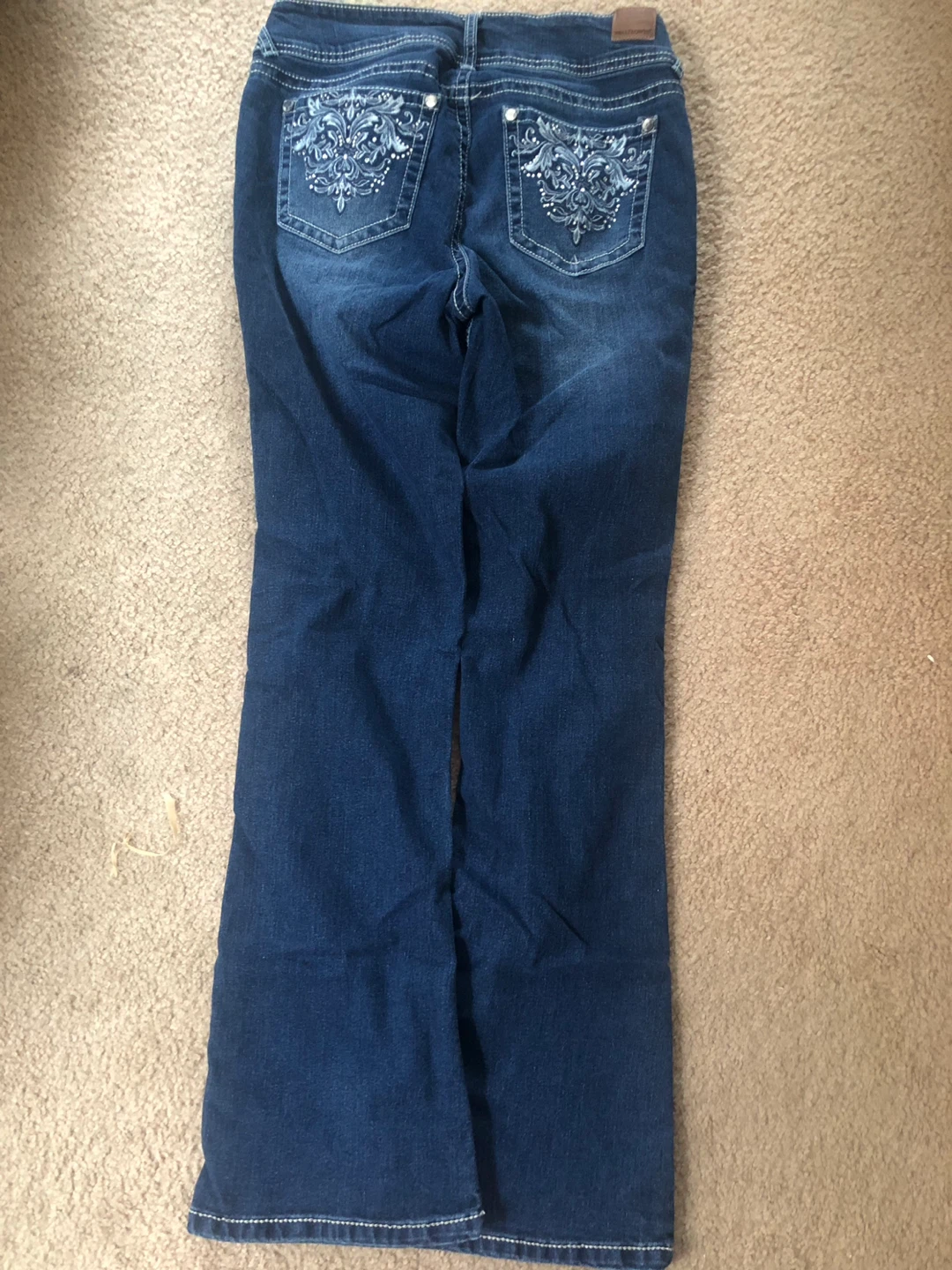 Wallflower Women's Jeans Bootcut Embellished Pockets Size 7 - photo 3