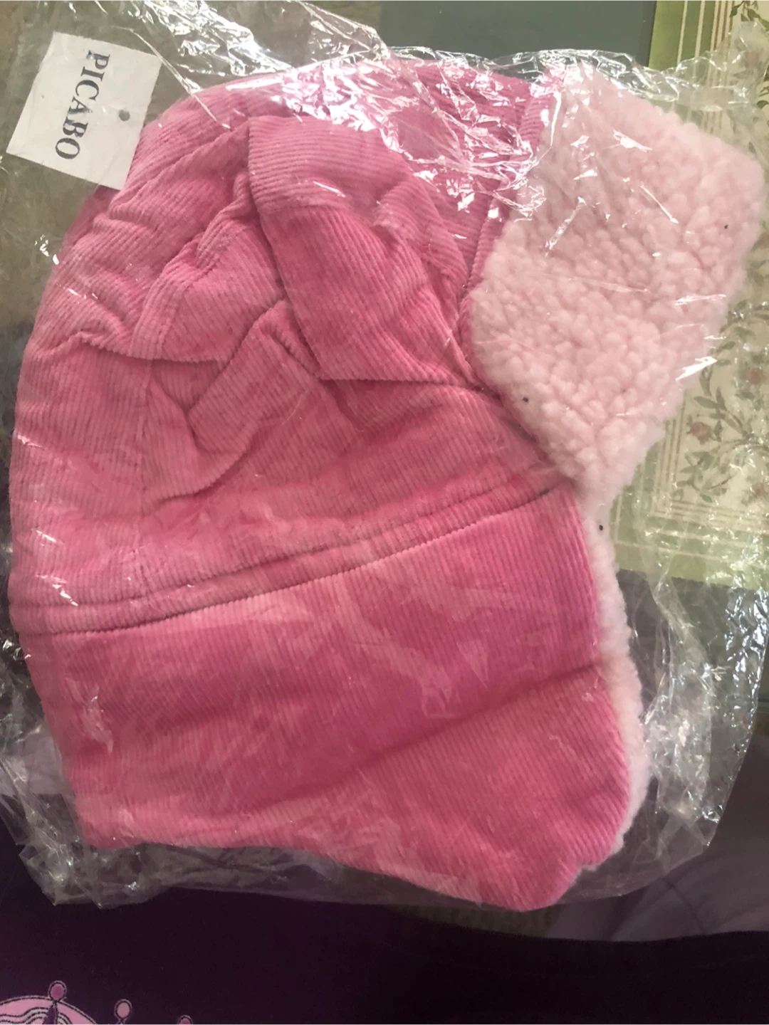 Pink Corduroy Trapper Hat - photo 3
