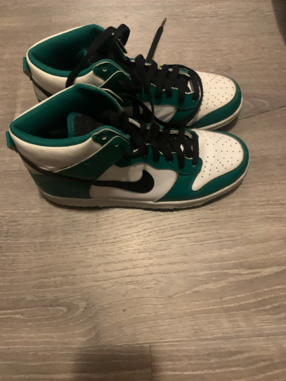 Nike Dunk High Emerald Green White Sneakers - photo 2