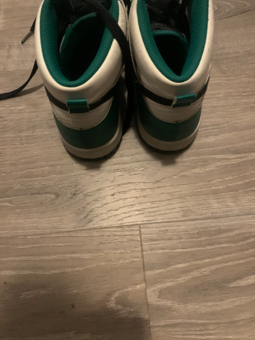 Nike Dunk High Emerald Green White Sneakers - photo 3