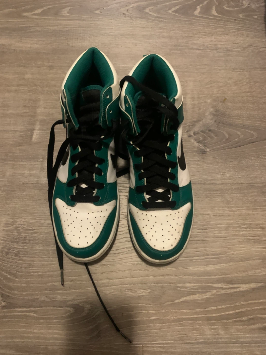 Nike Dunk High Emerald Green White Sneakers
