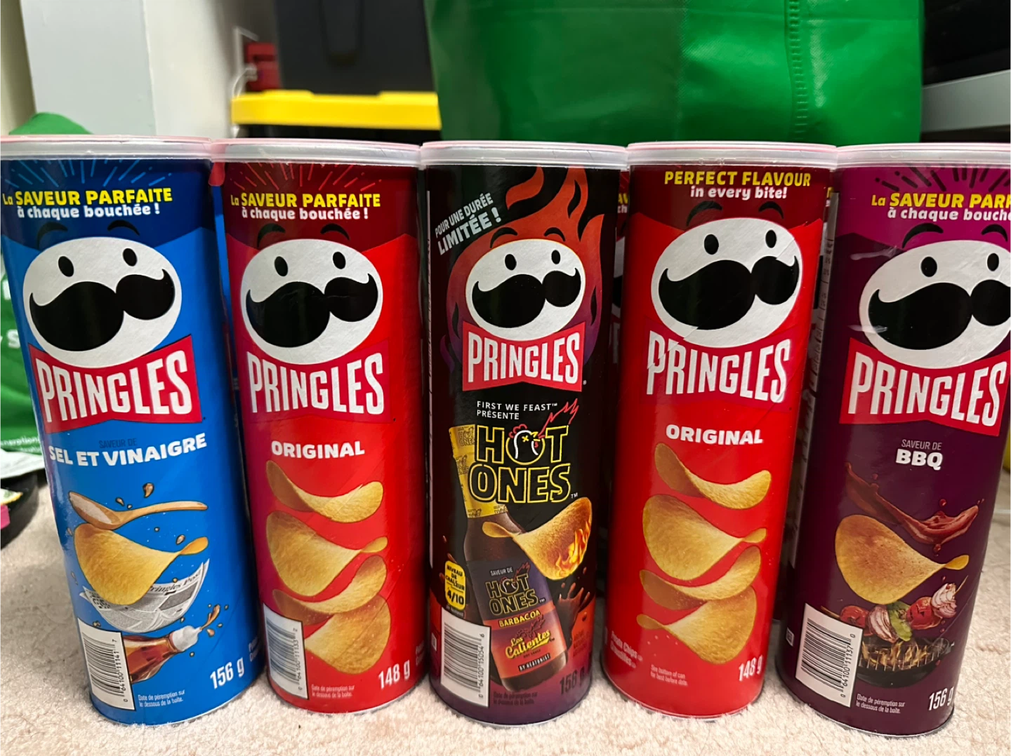Pringles Potato Chips 148-156g