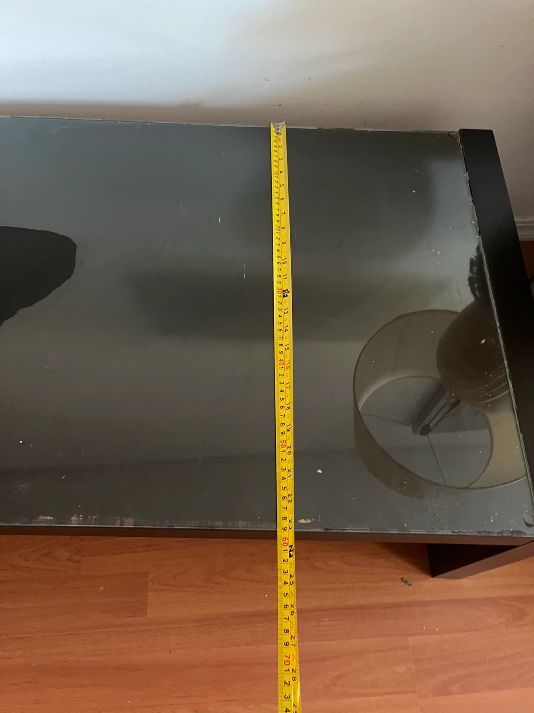 Black Coffee Table with Glass Top - photo 4