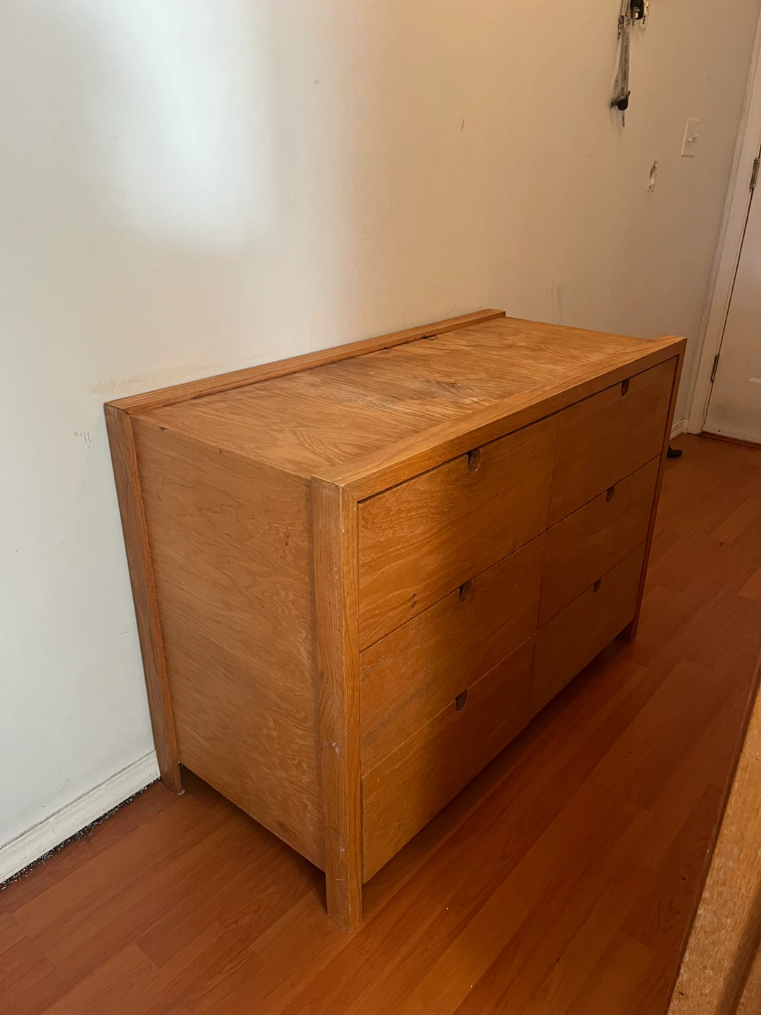 Wooden Dresser with Six Drawers