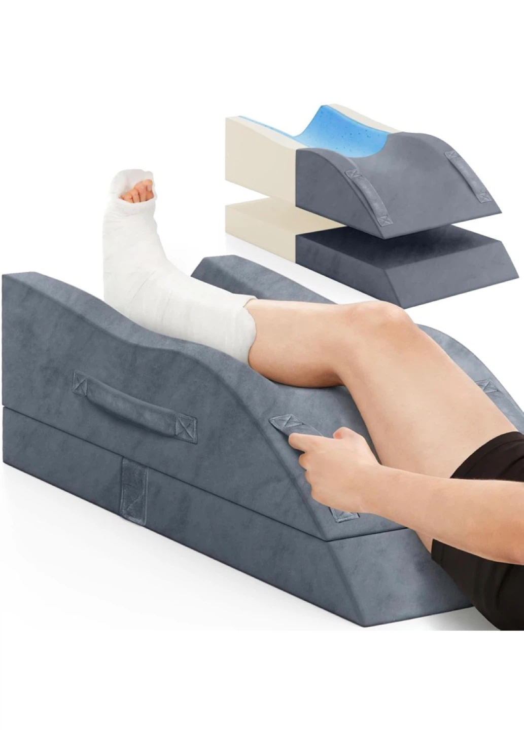 Ergonomic Leg Elevator Wedge Pillow