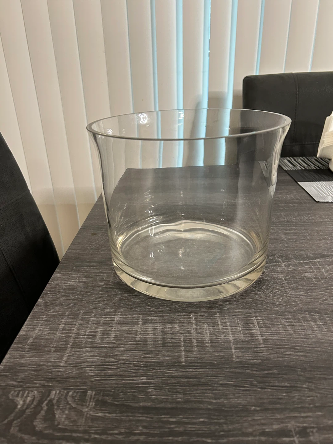 Clear trifle bowl or planter