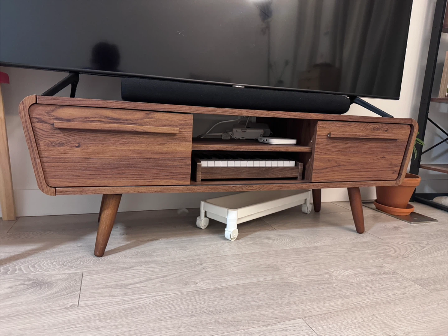 Structube TV Stand - Walnut Finish
