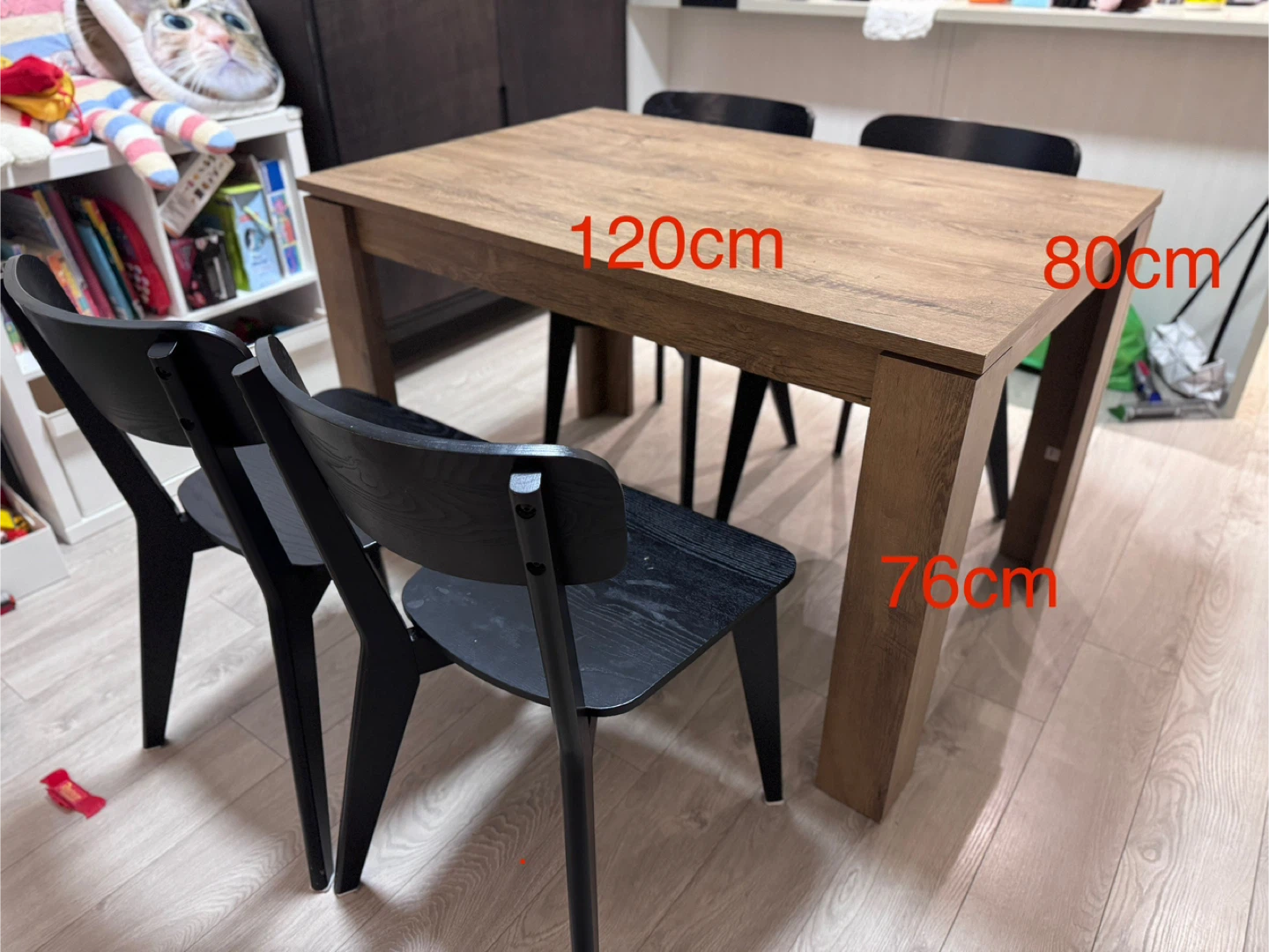 Dining Table set - 120x80cm with 4 chairs - photo 3