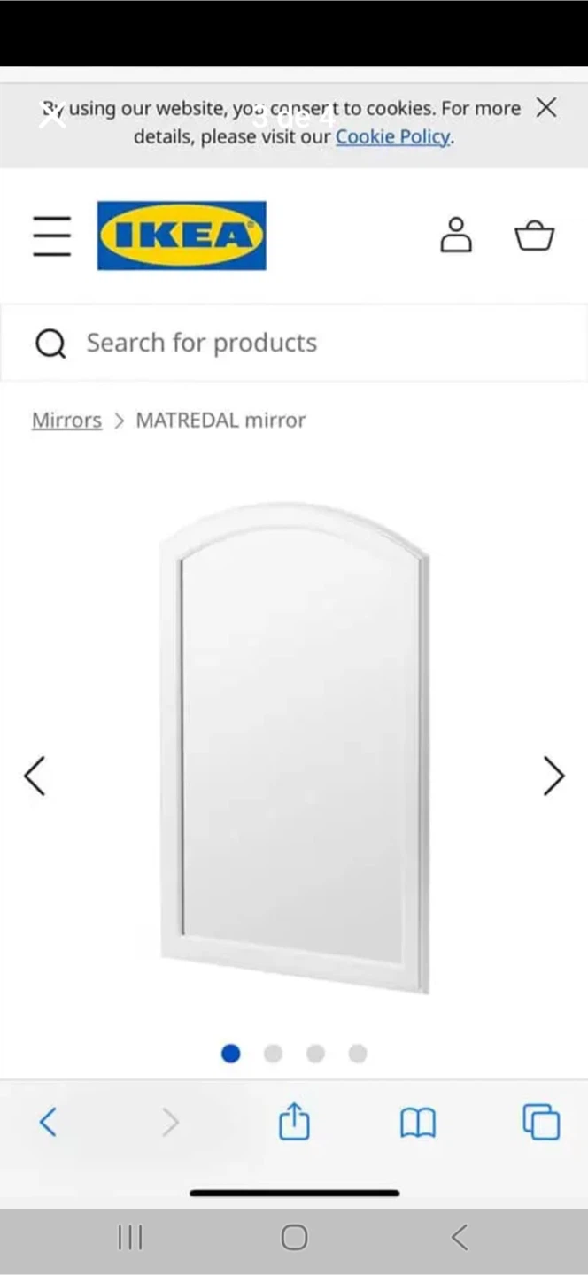 IKEA MATREDAL Mirror - White