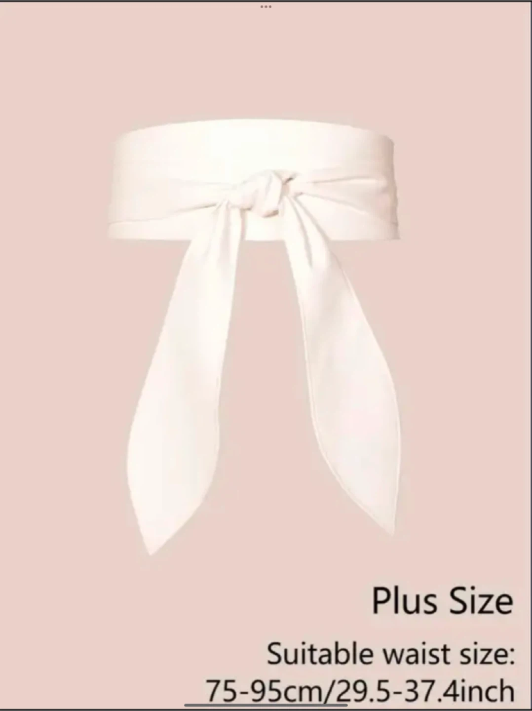 Plus size solid wide belt - photo 3