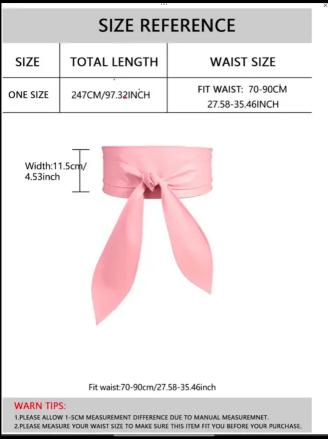 Plus size solid wide belt - photo 2