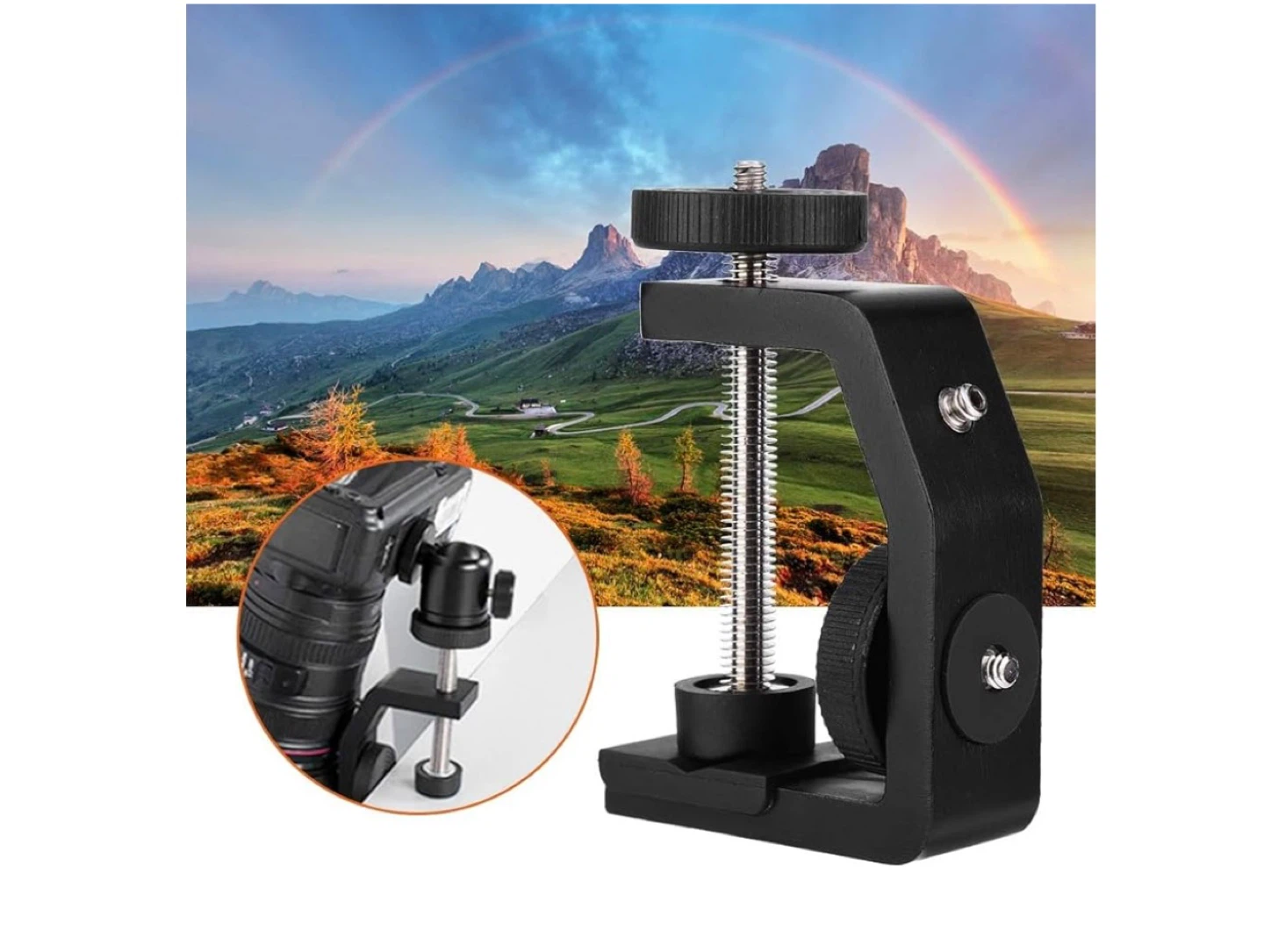 Black C Clamp Mount with Ball Head - photo 2