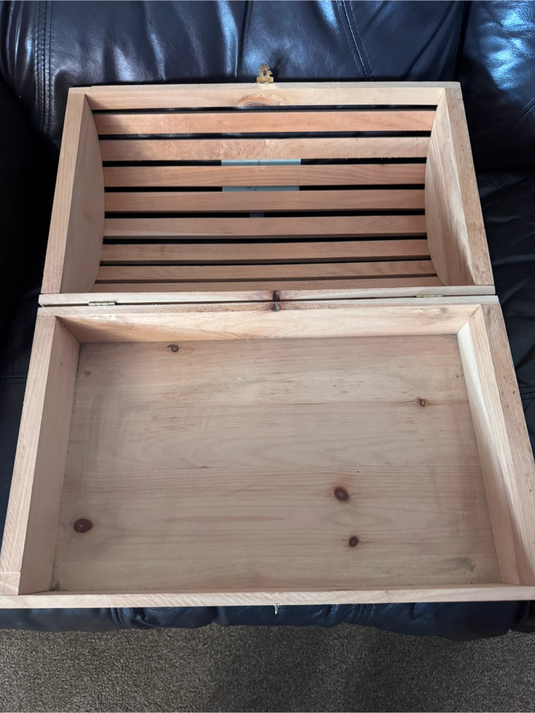 Wooden Crate Chest with Latch - photo 3